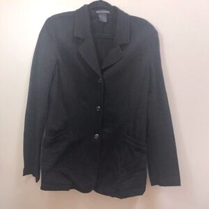 Roots Vintage Cotton Jacket Blazer Stretch Minimalist Casual Neutral Pockets